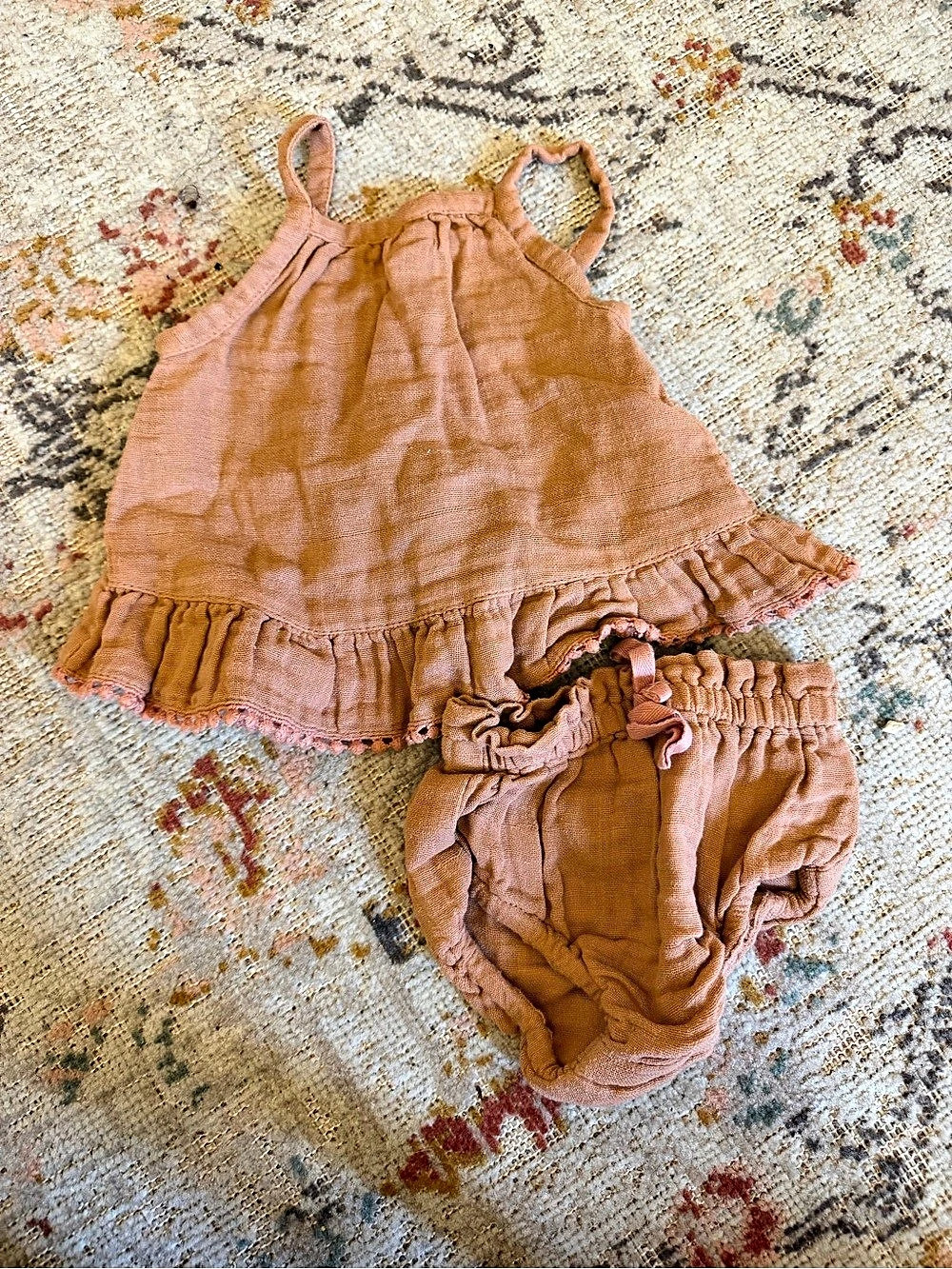 Jamie Kay Ruffle Dress Set in Orange